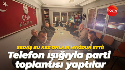 CHP Kartepe telefon ışığıyla toplantı yaptı! SEDAŞ onları da mağdur etti