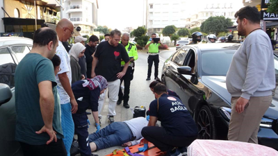 Antalya'da korkutan kaza: Yayaya çarptı!