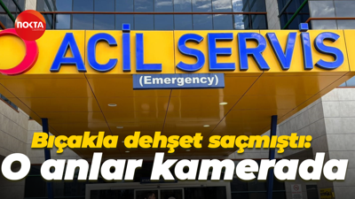 Bıçakla dehşet saçmıştı: O anlar kamerada