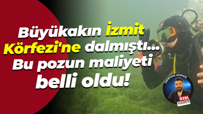 Kocaeli Büyükşehir Belediye Başkanı Tahir Büyükakın’ın Körfez dalışının maliyeti belli oldu!