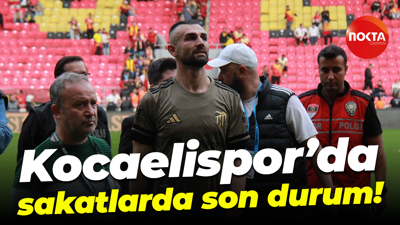 Kocaelispor’da sakatlarda son durum!