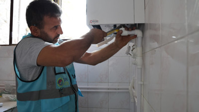 Doğalgaz dönüşüm projesinde 250 hane tamamlandı