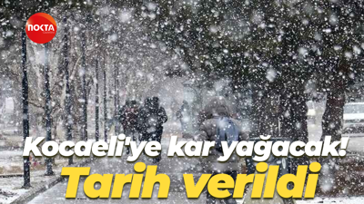 Kocaeli'ye kar yağacak! Tarih verildi