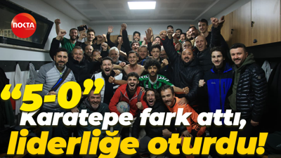 Karatepe fark attı, liderliğe oturdu! “5-0”