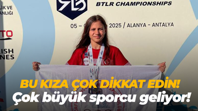 Bu kıza çok dikkat edin! Çok büyük sporcu geliyor!