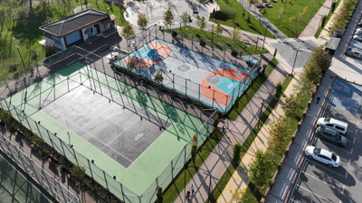 Kocaeli Büyükşehir Belediyesi'nden spor alanlarında bakım çalışması