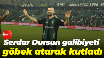 Serdar Dursun galibiyeti göbek atarak kutladı