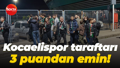 Kocaelispor taraftarı 3 puandan emin!