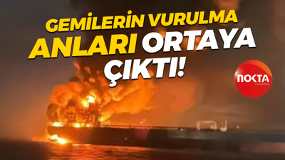 Karadeniz'deki gemilerin vurulma anları ortaya çıktı!