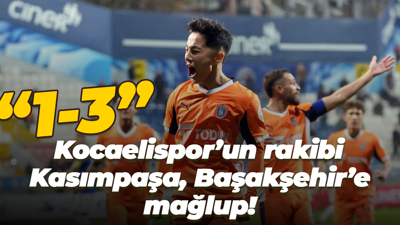 Kocaelispor’un rakibi Kasımpaşa, Başakşehir’e mağlup! “1-3”