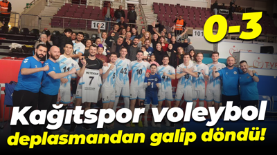 Kağıtspor voleybol deplasmandan galip döndü! “0-3”