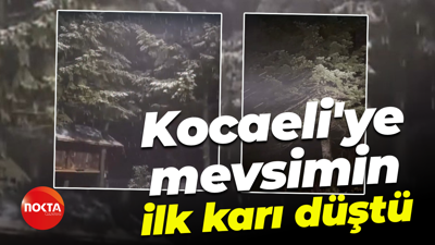 Kocaeli'ye mevsimin ilk karı düştü