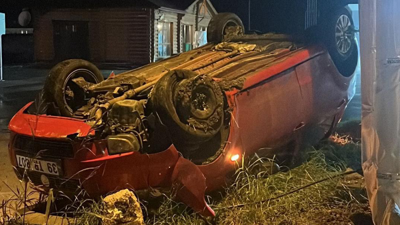 Kırklareli'nde trafik faciası: Takla attı!
