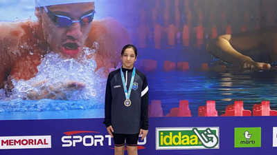 Çayırovalı yüzücüden 4 madalya birden
