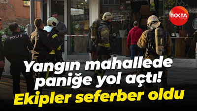 Yangın mahallede paniğe yol açtı! Ekipler seferber oldu
