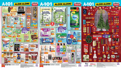 A101 4 Aralık 2025 Perşembe Aktüel Ürünler Kataloğu Yılbaşı Süsü, Çam Ağacı, Makarna Makinesi Geldi