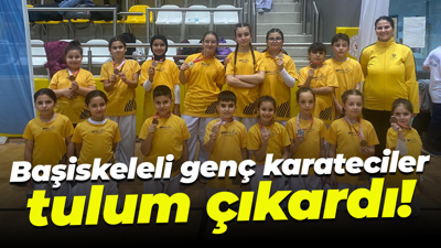 Başiskeleli genç karateciler tulum çıkardı!