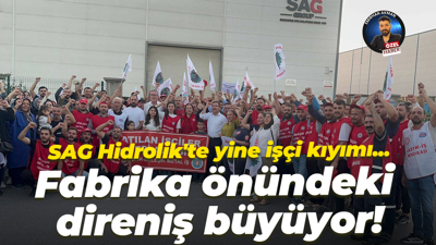 SAG Hidrolik’te yeni işten çıkarmalar yapıldı! Fabrika önündeki direniş büyüdü