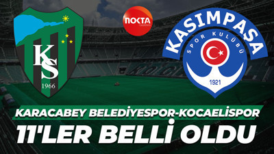 Kocaelispor-Kasımpaşa maçında 11’ler belli oldu