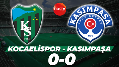 Kocaelispor-Kasımpaşa: 0-0 (MAÇ SONUCU)
