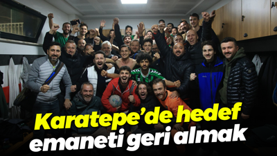 Karatepe’de hedef emaneti geri almak