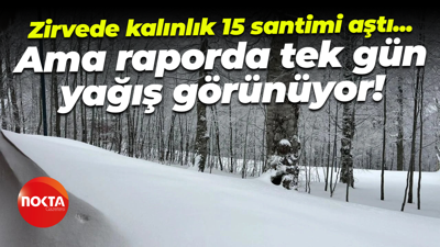 Kartepe’de kar kalınlığı 15 santimi aştı ama rapora göre tek gün kar yağacak!