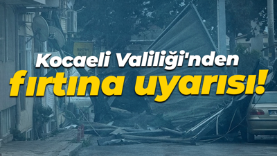 Kocaeli’de hayat felç oldu! Fırtına şehri vurdu