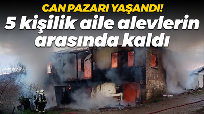 Kocaeli'de can pazarı! 5 kişilik aile alevlerin arasında kaldı