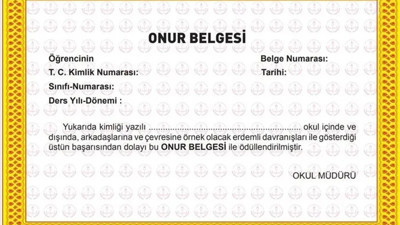 Onur Belgesi Kaç Puanla Alınır? Onur Belgesi Almak İçin Ortalama Kaç Olmalı?