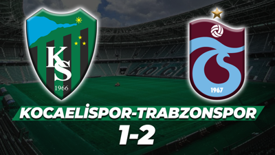 Kocaelispor-Trabzonspor: 1-2 (MAÇ SONUCU)
