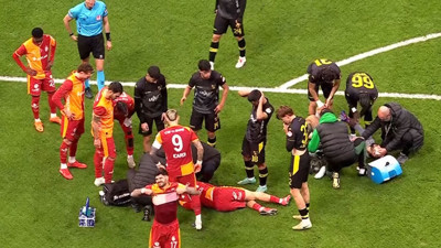 Galatasaray - İstanbulspor maçında korkutan an! Hastaneye kaldırıldı