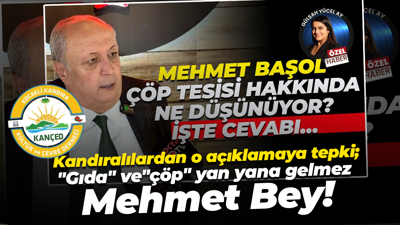 Kandıralılardan o açıklamaya tepki; "Gıda" ve "çöp" yan yana gelmez, Mehmet Bey!