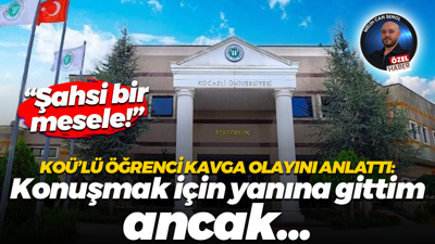 KOÜ'lü öğrenci Adnan Akan olayını Nokta Gazetesi’ne anlattı: Konuşmak için yanına gittim ancak...