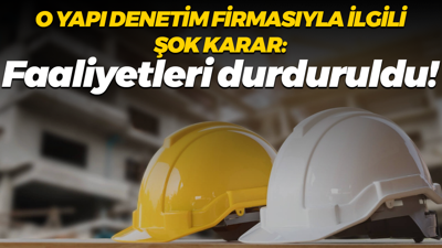 Kocaeli'de o yapı denetim firmasıyla ilgili şok karar: Faaliyetleri durduruldu!