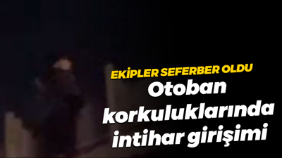 Kocaeli'de otoban korkuluklarında intihar girişimi