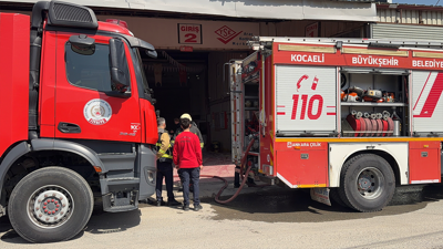 Kocaeli'deki iş yerinde korkutan yangın!