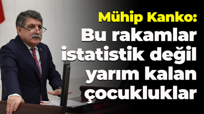Mühip Kanko: Bu rakamlar istatistik değil, yarım kalan çocukluklar