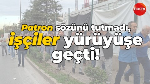 Kocaeli’de üretim yapan Tekno Kauçuk işçilerinin maaşı eksik yattı! Yürüyüşe geçtiler