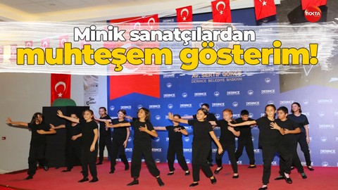 Minik sanatçılardan muhteşem gösterim !