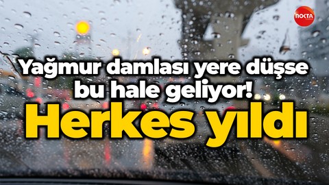 Kocaeliler bu işten sıkıldı! Yağmur damlası düşse trafik kitleniyor