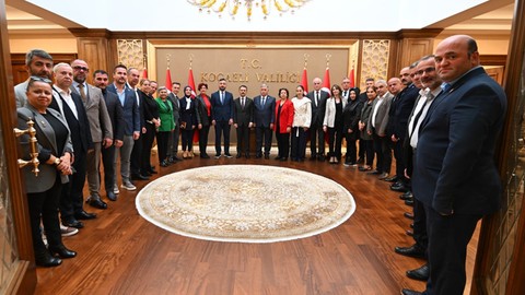 Muhtarlardan İlhami Aktaş’a ziyaret