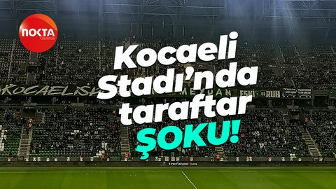 Kocaeli Stadı’nda taraftar ŞOKU!