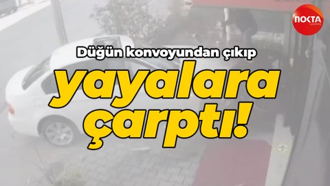 Darıca'da acı kaza: Düğün konvoyundan çıkıp yayalara çarptı!