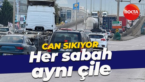Kocaeli'de trafik çilesi sürüyor! Her sabah can sıkıyor