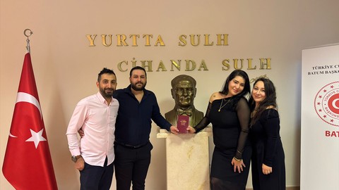 İzmitli çift Gürcistan’da hayatlarını birleştirdi