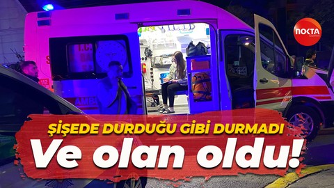 Şişede durduğu gibi durmadı! Alkollü sürücü park halindeki minibüse çarptı!