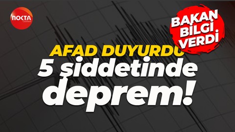 AFAD paylaştı: Adana'da 5 şiddetinde deprem!