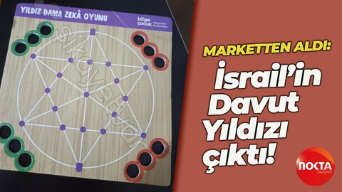 Kocaeli’de marketten alınan zeka oyunundan İsrail’e ait Davut Yıldızı çıktı iddiası! İşte o sembol