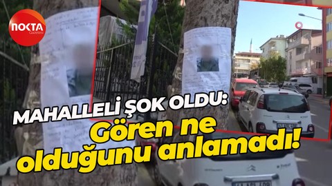Körfez'de mahalleliyi şaşırtan olay! Direklere asılan yazılara kimse anlam veremedi
