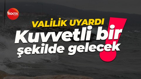 Kocaeli Valiliği uyardı: Fırtına bekleniyor!